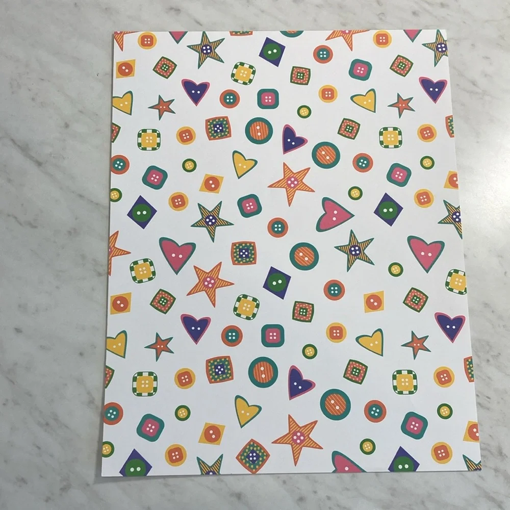 Rainbow Scrapbooking Paper 10 Sheets